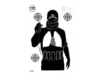 Tarča Papir Terrorist 33x50cm 10kom