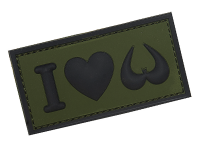 Patch 3D Ich liebe Brüste