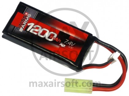 Swiss Arms LiPo-Akku 7,4 V 30 C 1200 mAh PEQ