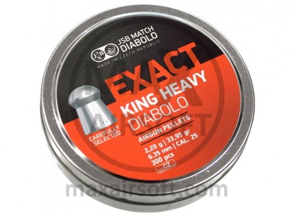 Diabole JSB King Heavy .25 Cal 6.35mm 300kom