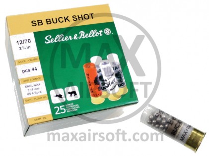 Strelivo Sellier&Bellot Buck Shot 12/70GA 8.4mm 25kom