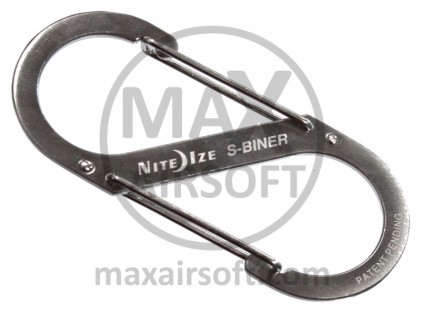 S-Biner Dual #4 75lb/34kg Carabiner Nite Ize Silver
