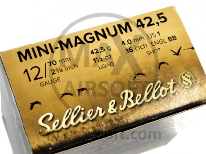 Sellier&Bellot Mini Magnum 42,5 12/70GA 4mm 25 St&uuml;ck Munition