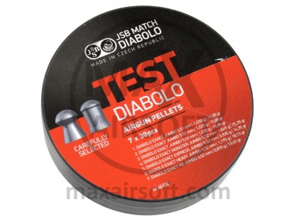 JSB Exact Test .22 Kaliber 5,5 mm Diabolos 7x30 St&uuml;ck