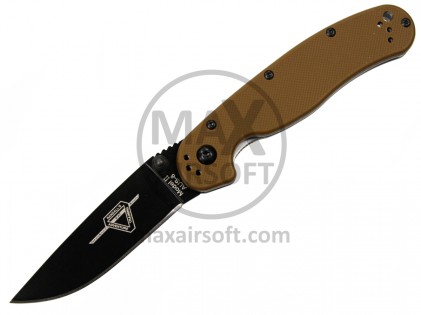 Nož Ontario Rat II Folder Black/CB